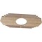 Ekena Millwork Chrysler Wood Fretwork Pierced Ceiling Medallion, Red Oak, 32"W x 16"H x 8 3/8"ID x 3/8"T CMWP32X16X0375CSRO - alternate 3